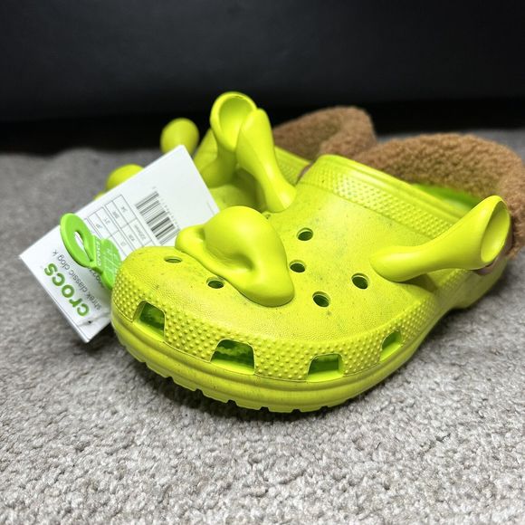 Classic Dreamworks Shrek Clog J3 Juniors Kid's Crocs Lime Punch 209378-3TX,NWT - Picture 8 of 10